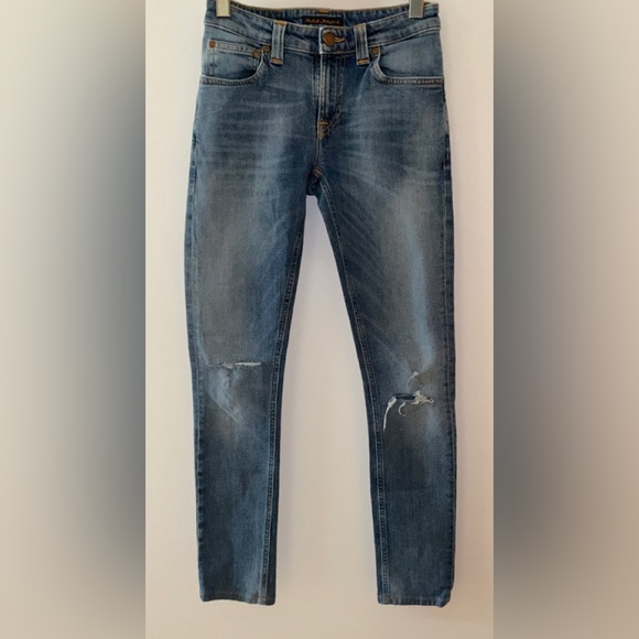 NUDIE JEANS Premium Organic Cotton Made in Italy Women's Skinny Jeans Size 26 - Picture 1 of 14